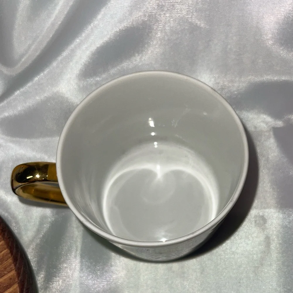 Vintage Bunny Baby Dish Set – Personalized “Christopher” Mug & Plate Gold Trim